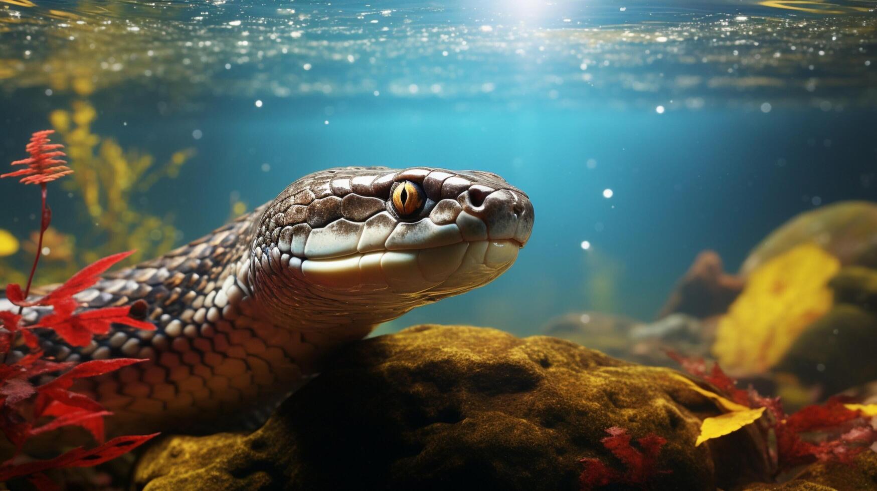 AI generated eel high quality image photo