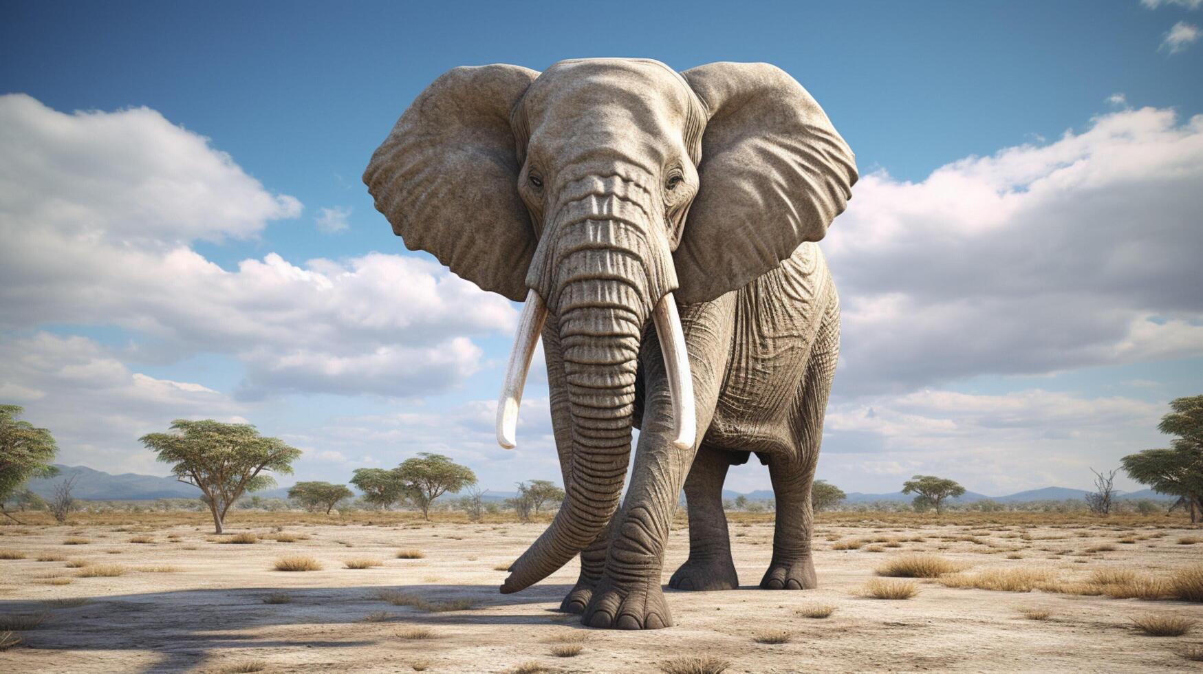 AI generated elephant high quality image photo