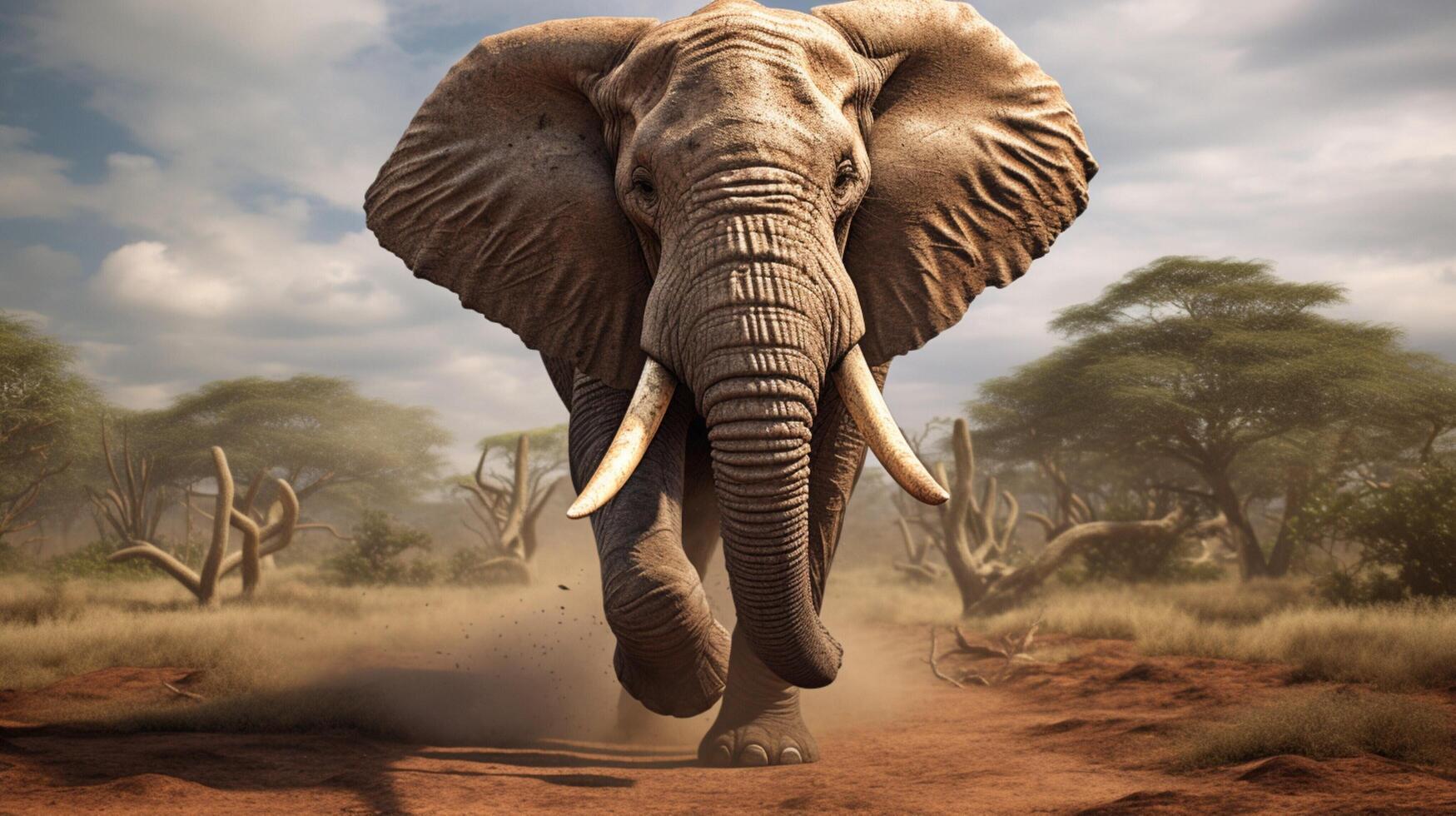 AI generated elephant high quality image photo