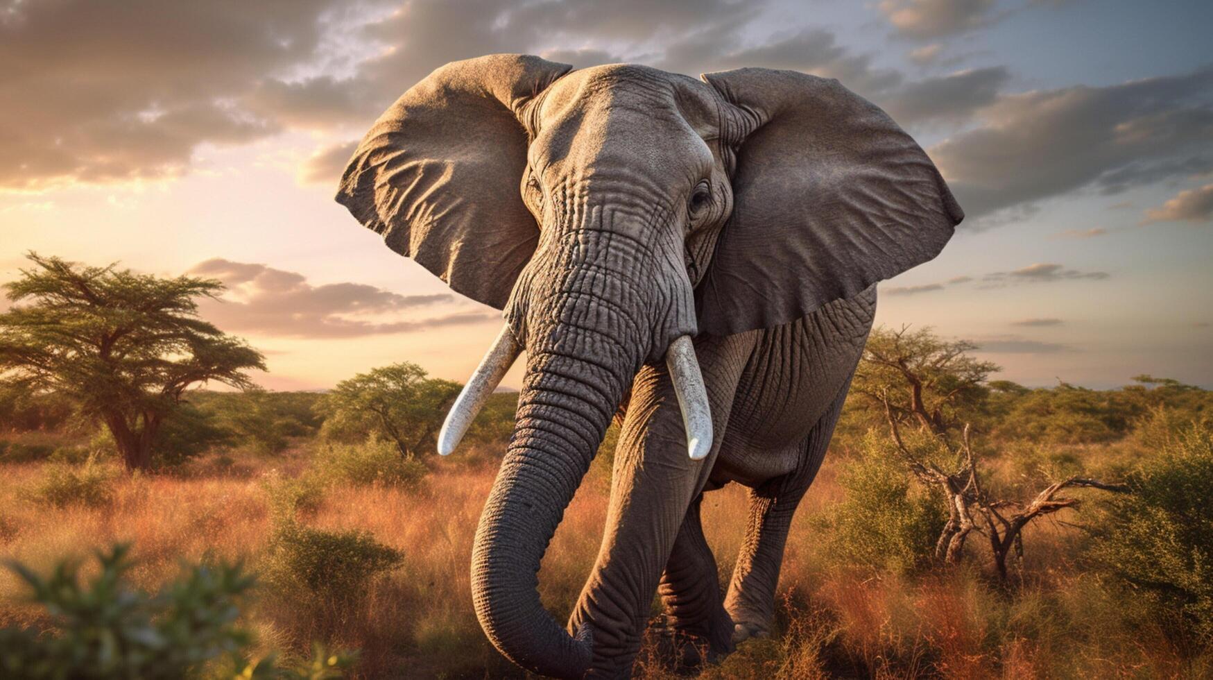 AI generated elephant high quality image photo