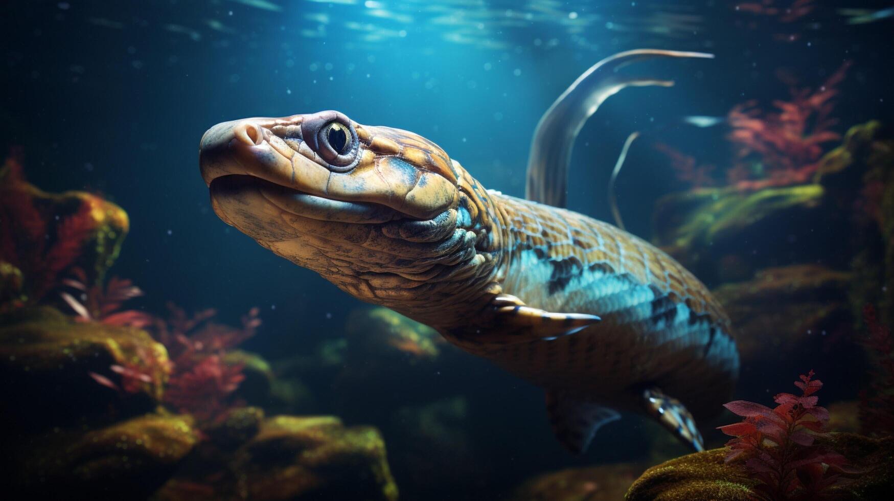 AI generated eel high quality image photo