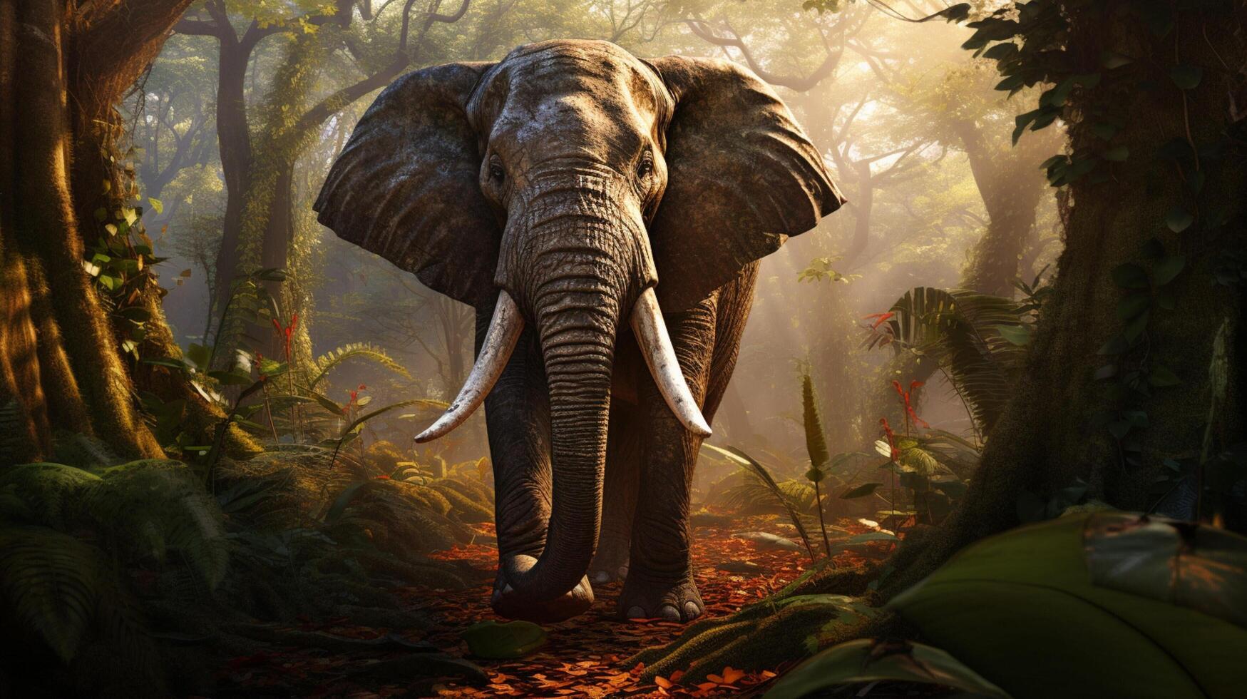 AI generated elephant high quality image photo