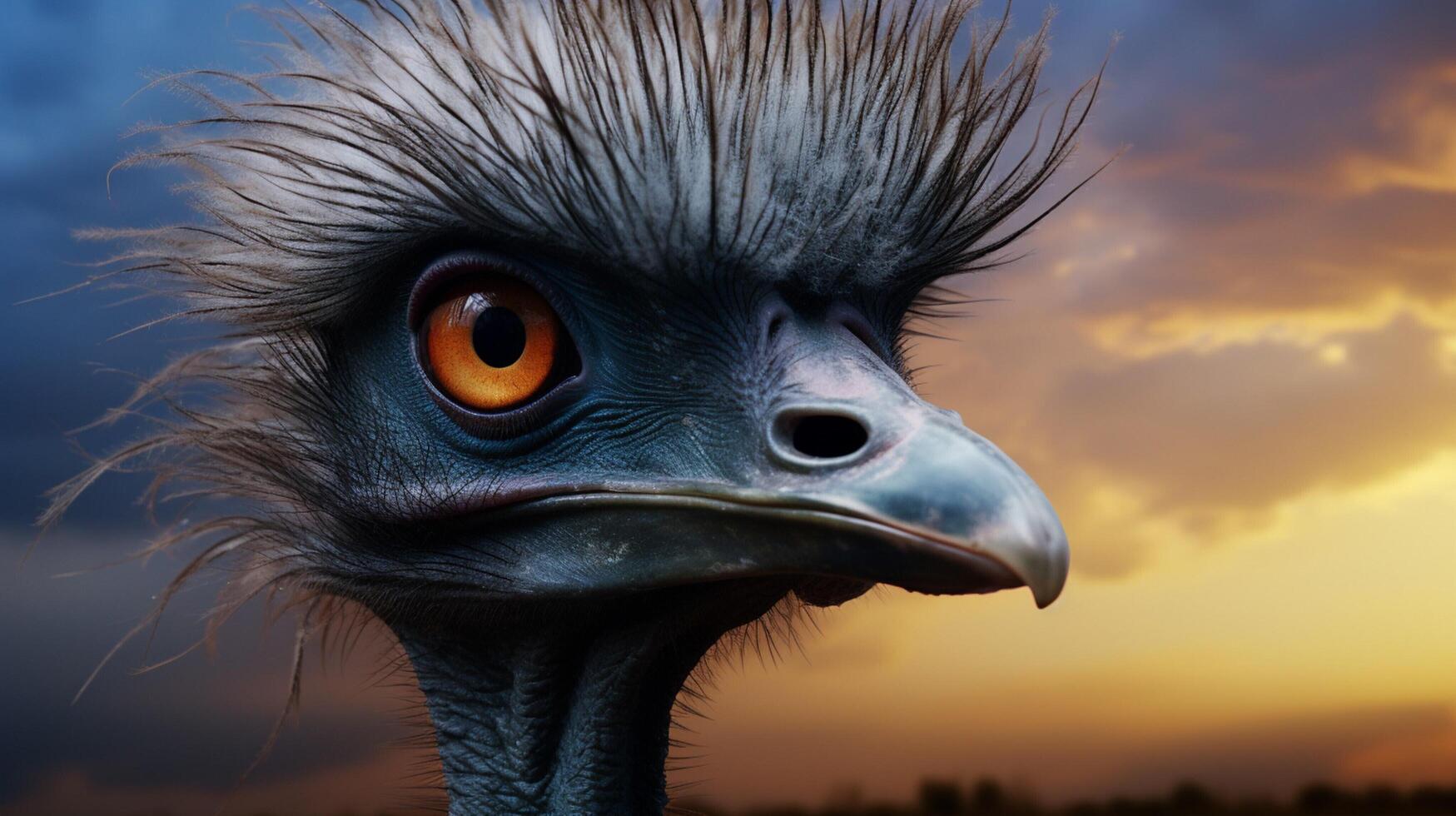 AI generated emu high quality image photo
