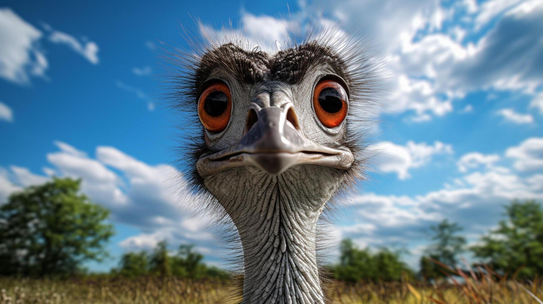 AI generated emu high quality image photo