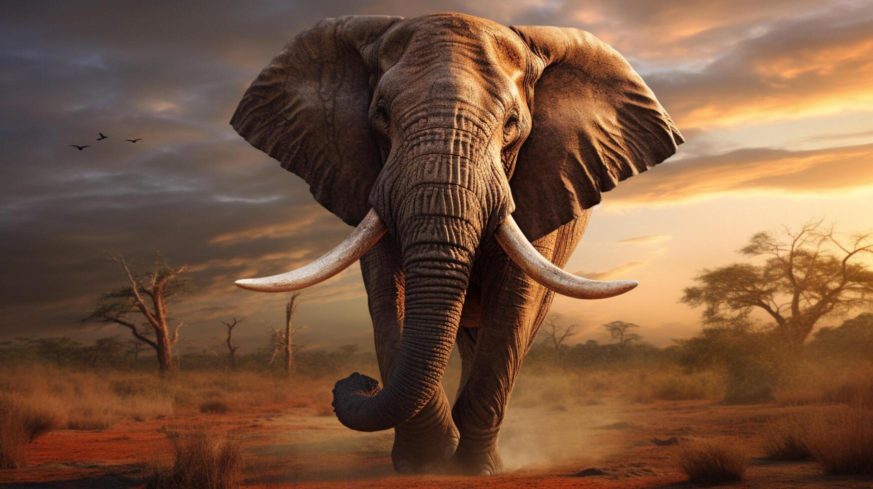 AI generated elephant high quality image photo