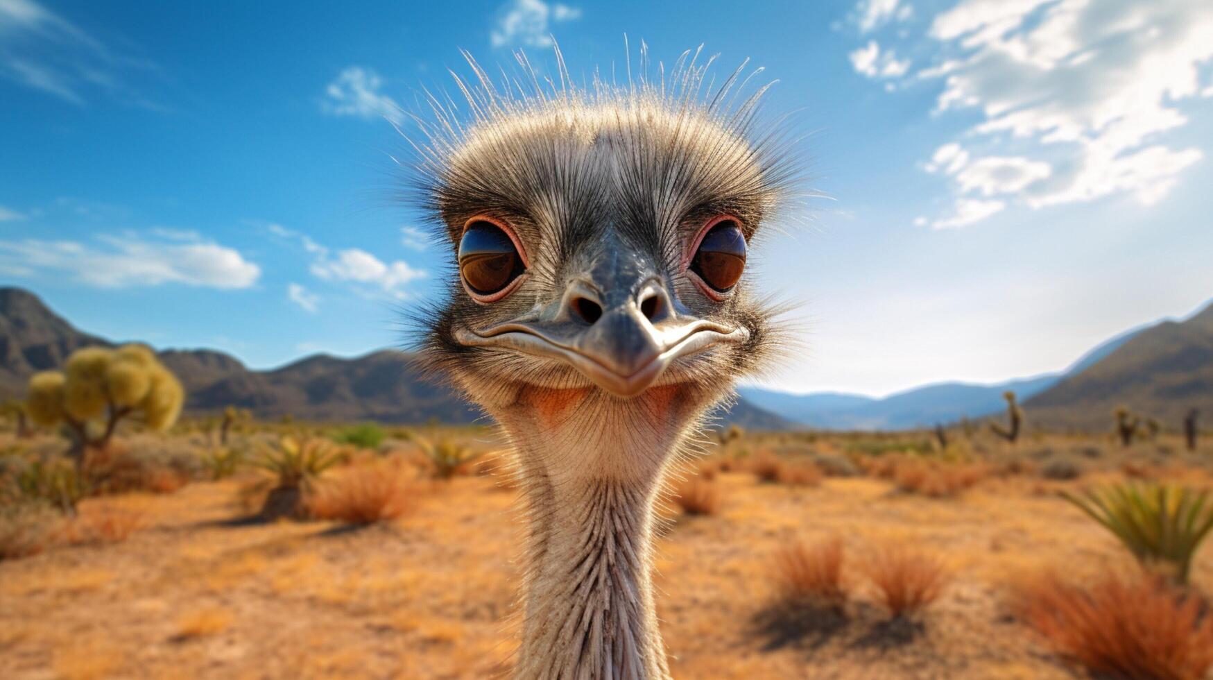 AI generated emu high quality image photo