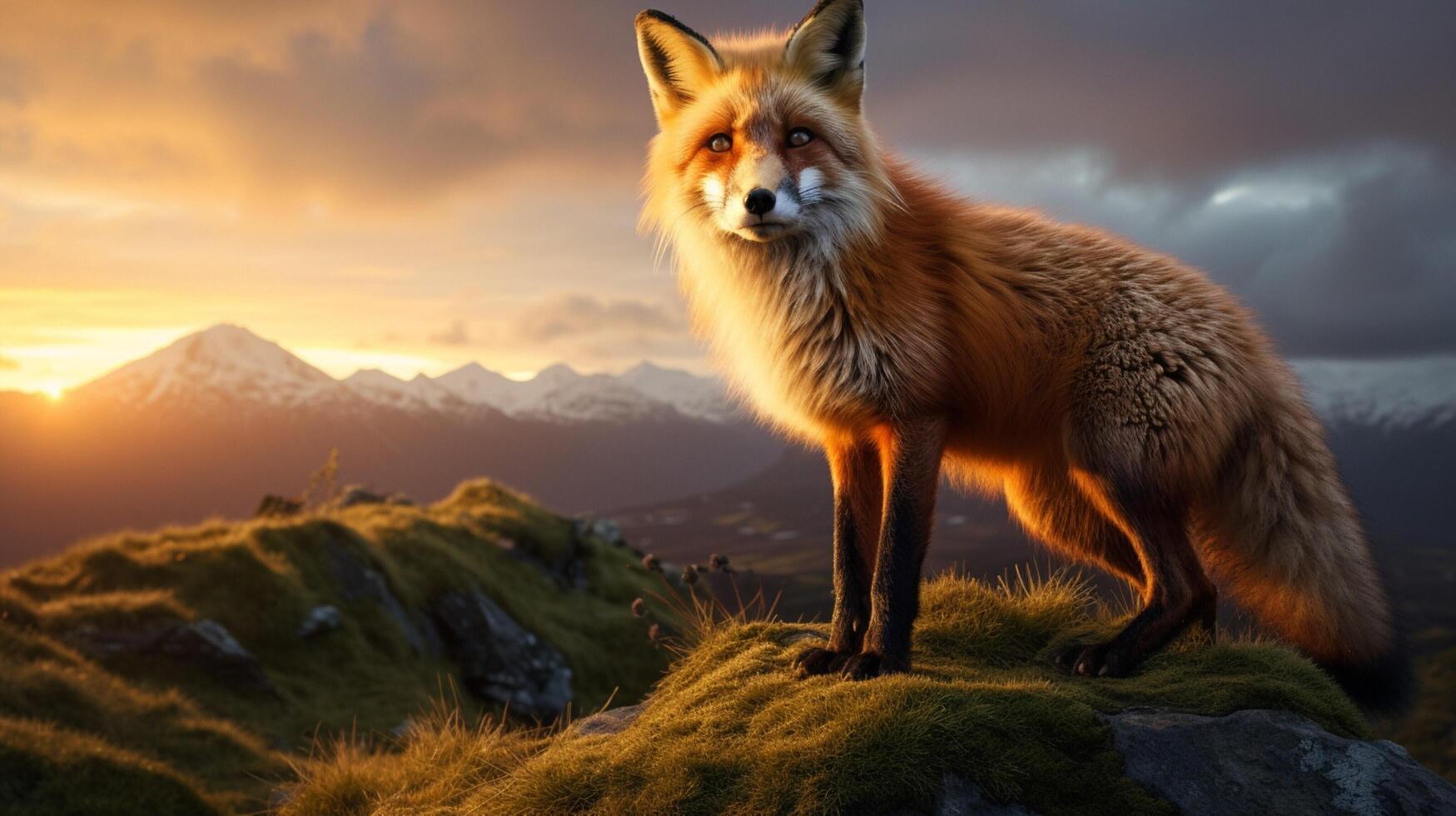 AI generated fox high quality image photo