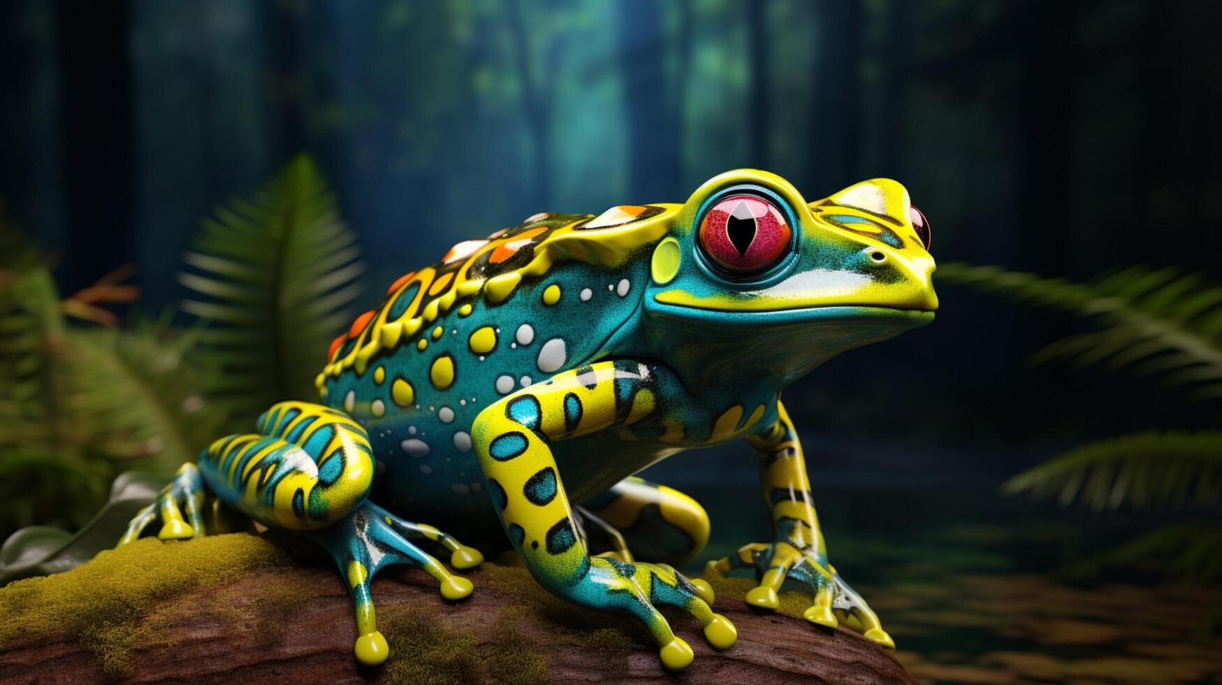 AI generated frog high quality image photo