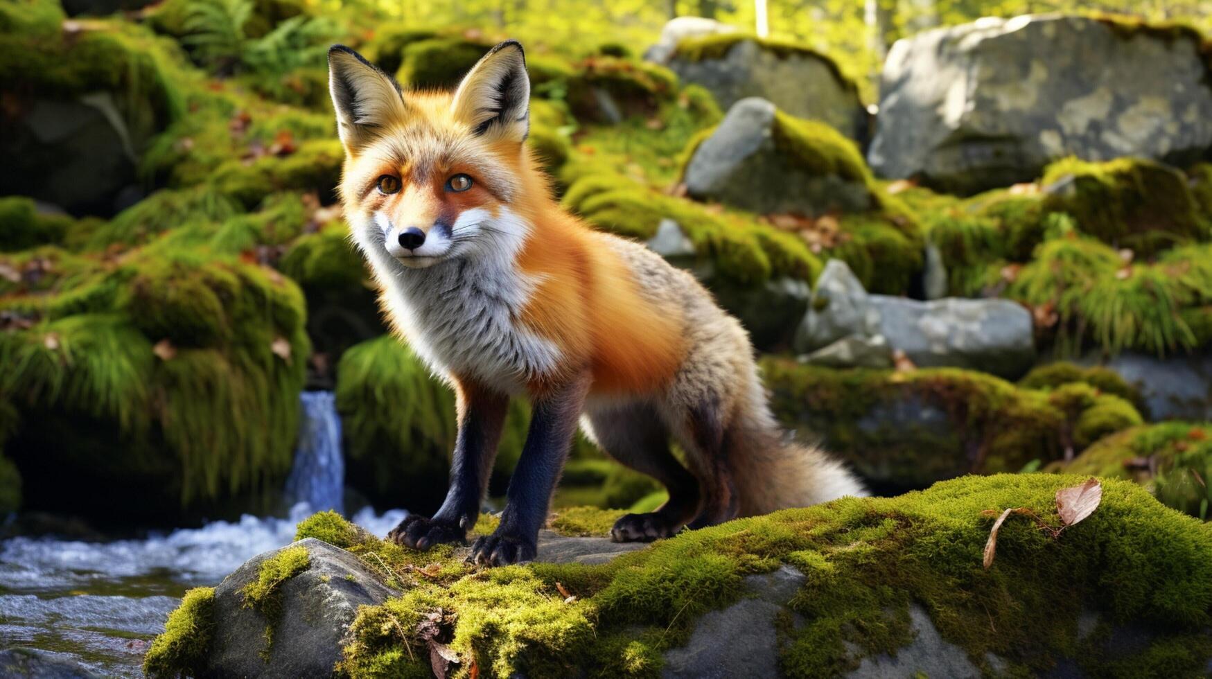 AI generated fox high quality image photo