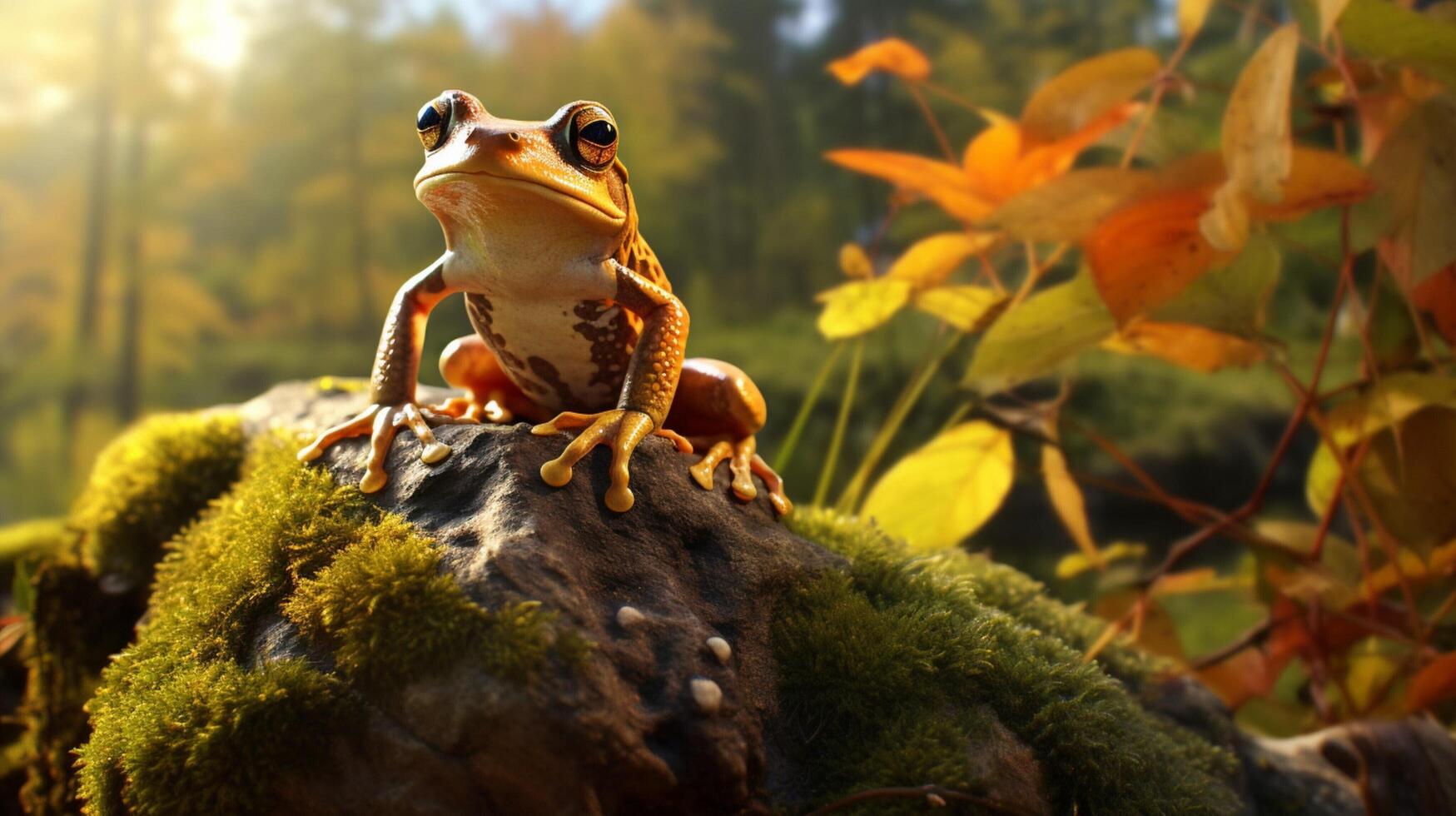 AI generated frog high quality image photo