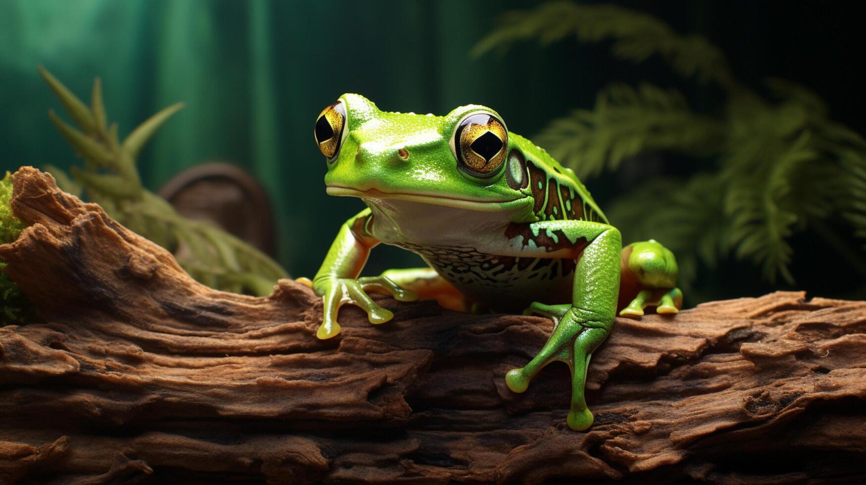 AI generated frog high quality image photo