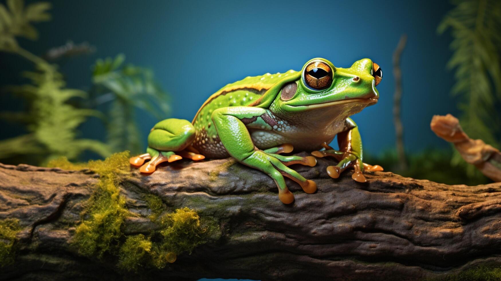 AI generated frog high quality image photo