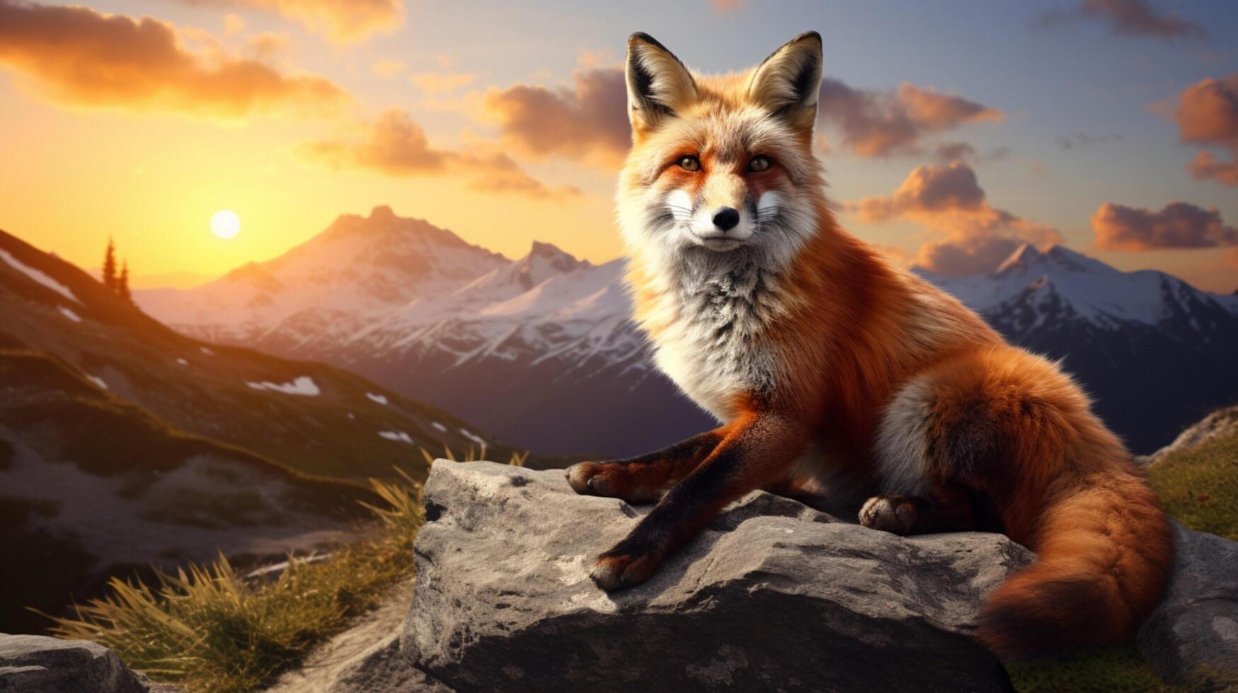 AI generated fox high quality image photo
