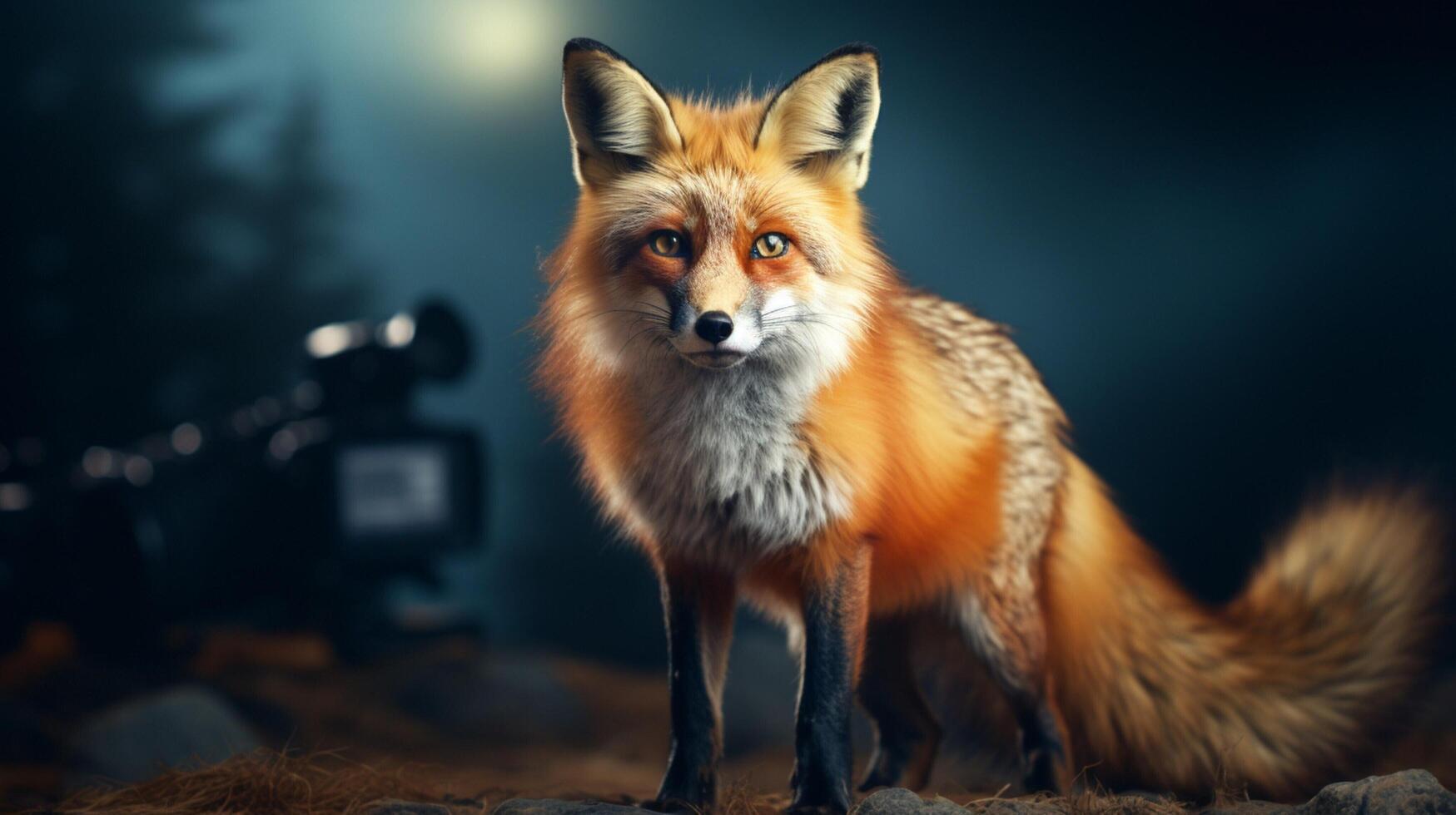 AI generated fox high quality image photo