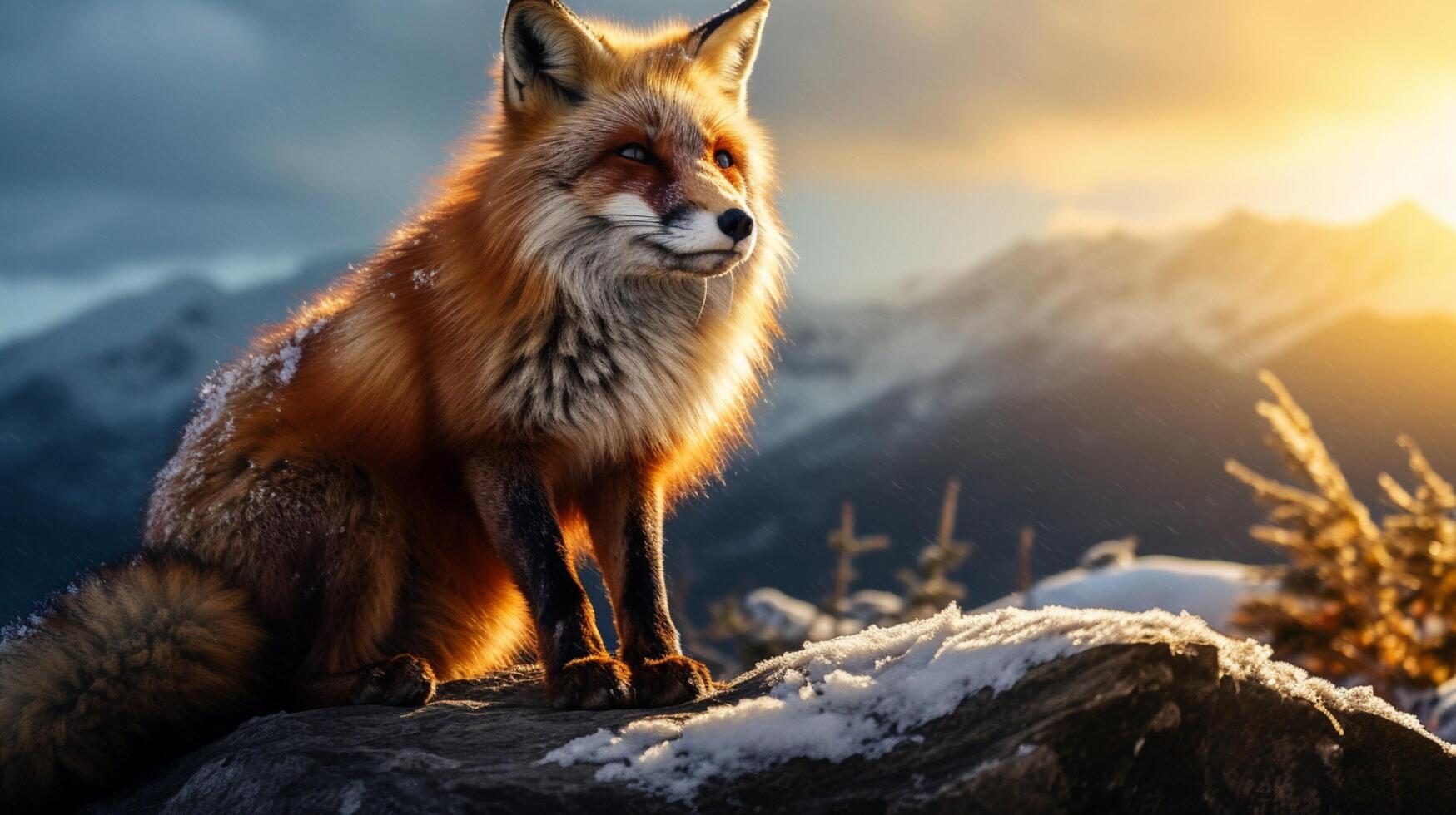 AI generated fox high quality image photo