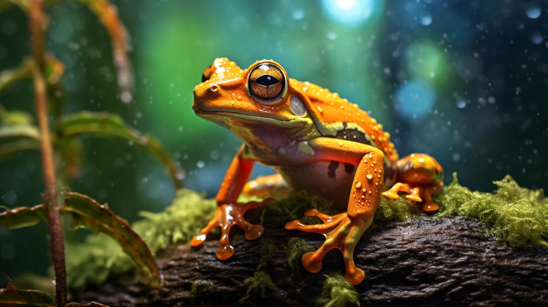 AI generated frog high quality image photo