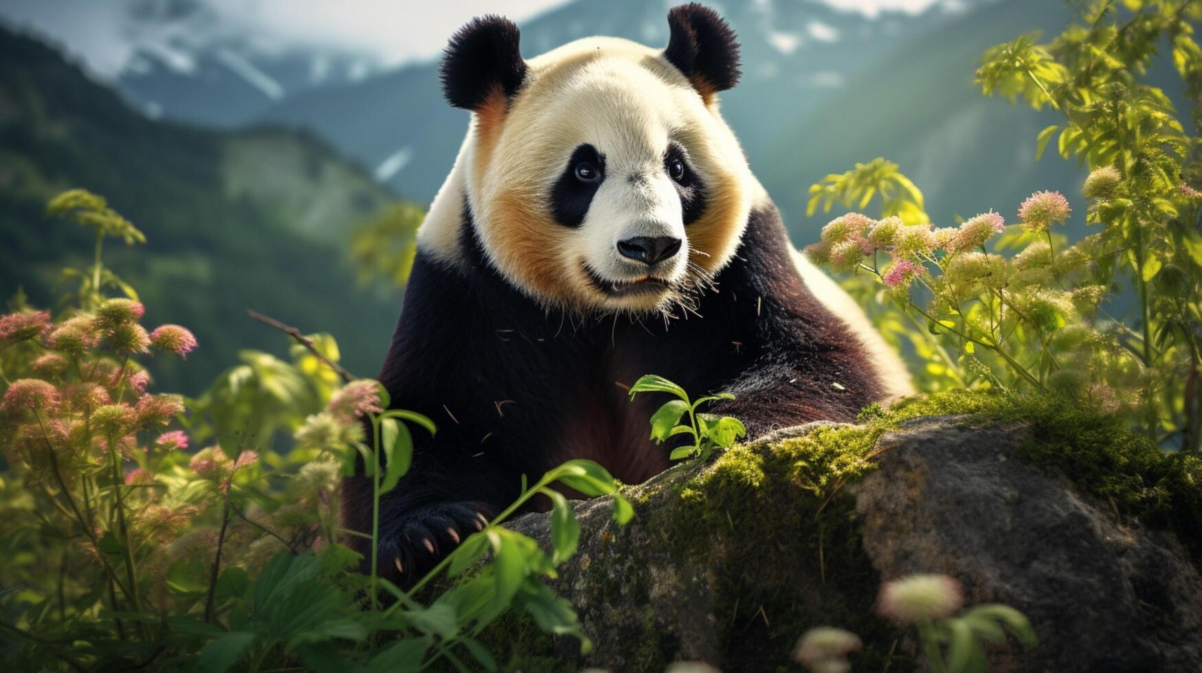 AI generated giant panda high quality image photo