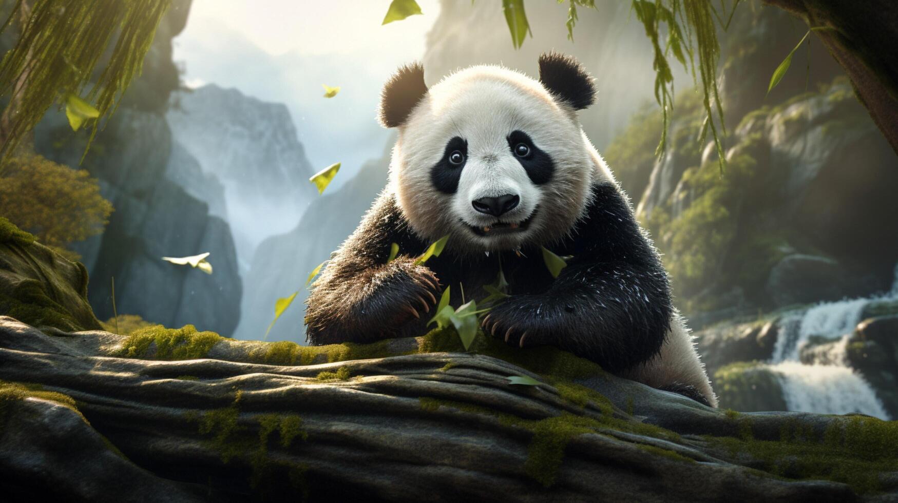 AI generated giant panda high quality image photo