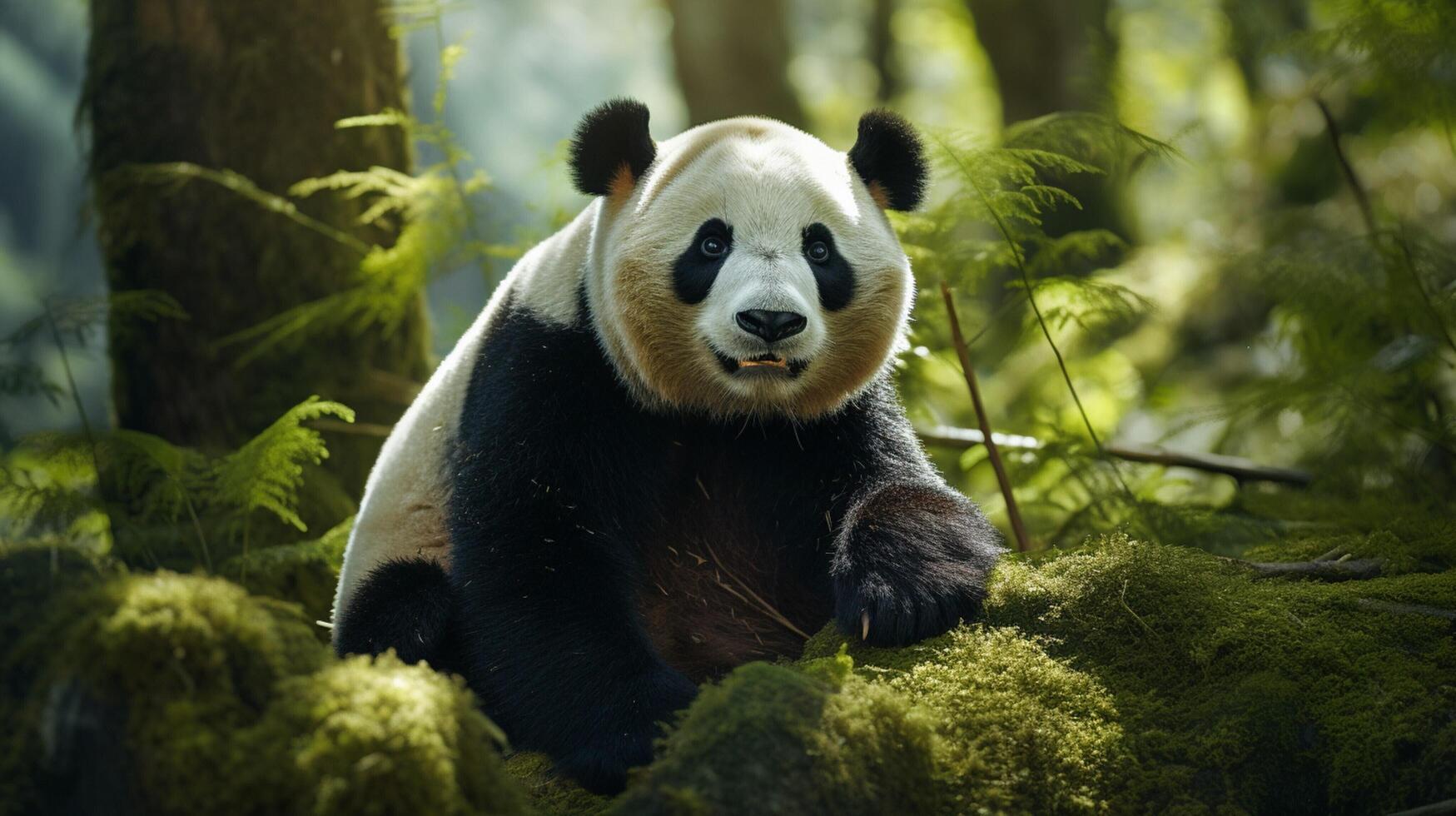 AI generated giant panda high quality image photo