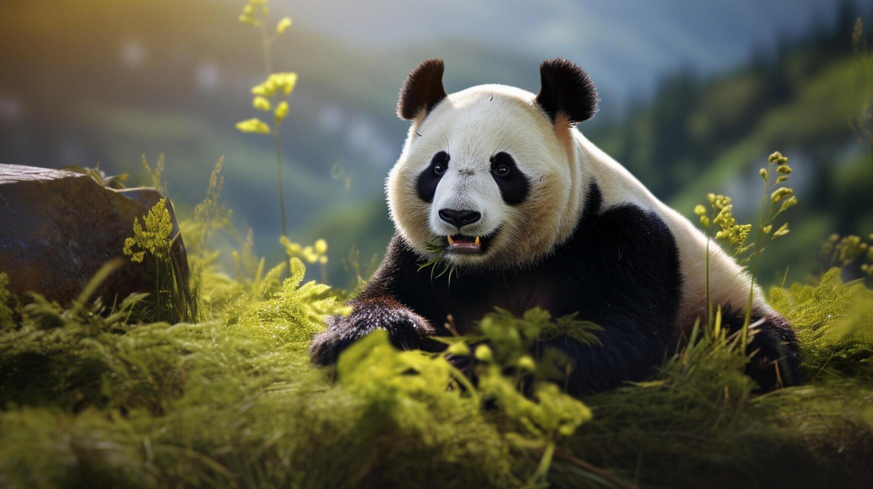 AI generated giant panda high quality image photo