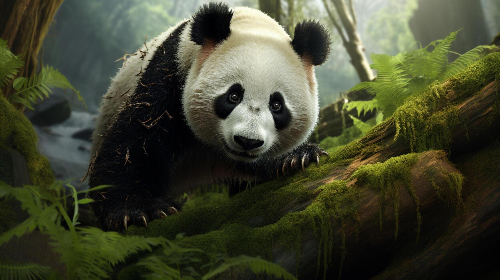 AI generated giant panda high quality image photo