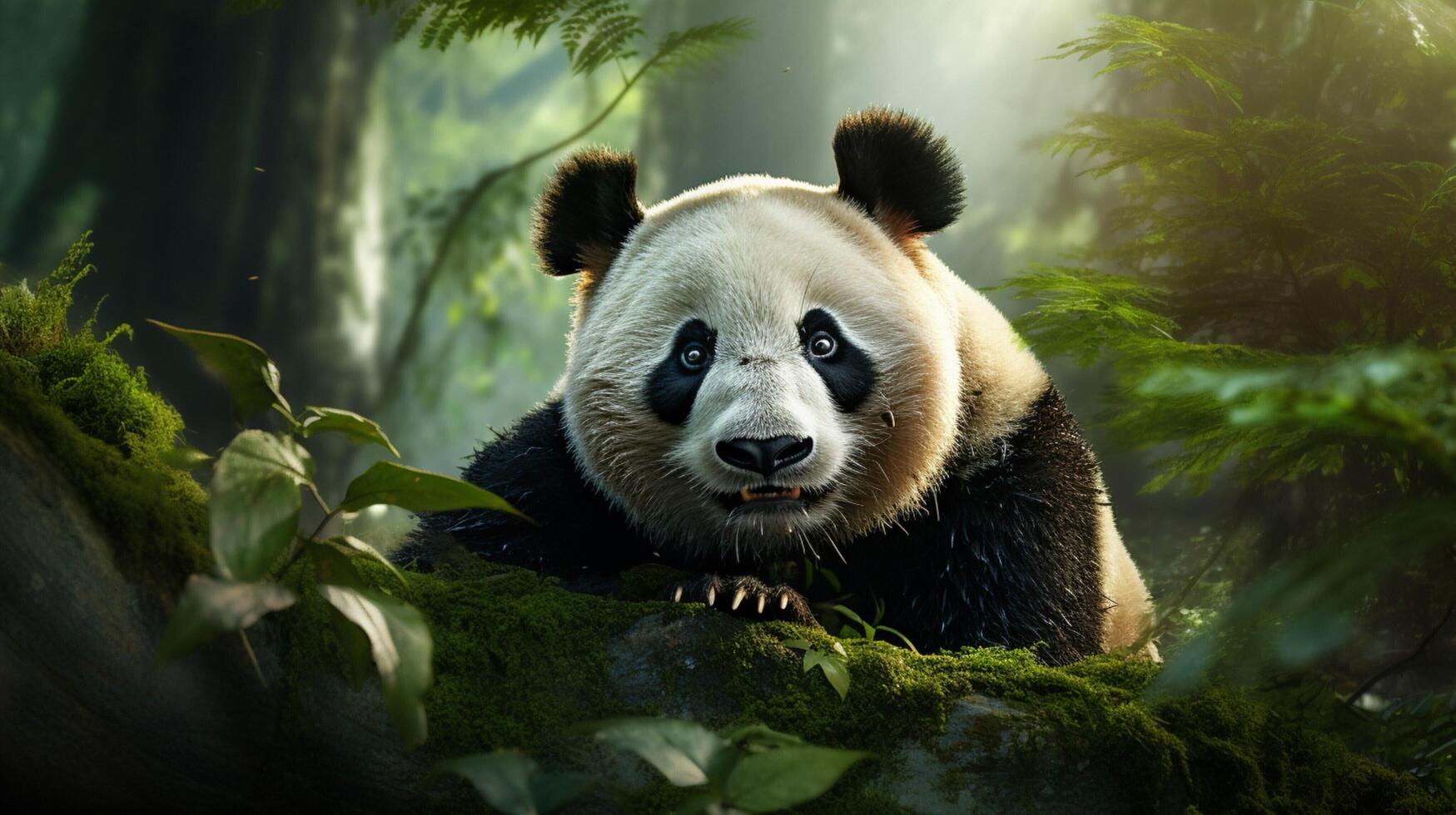 AI generated giant panda high quality image photo