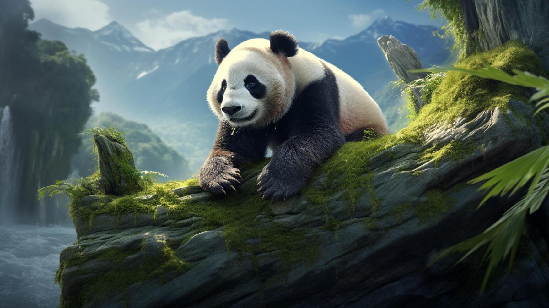 AI generated giant panda high quality image photo