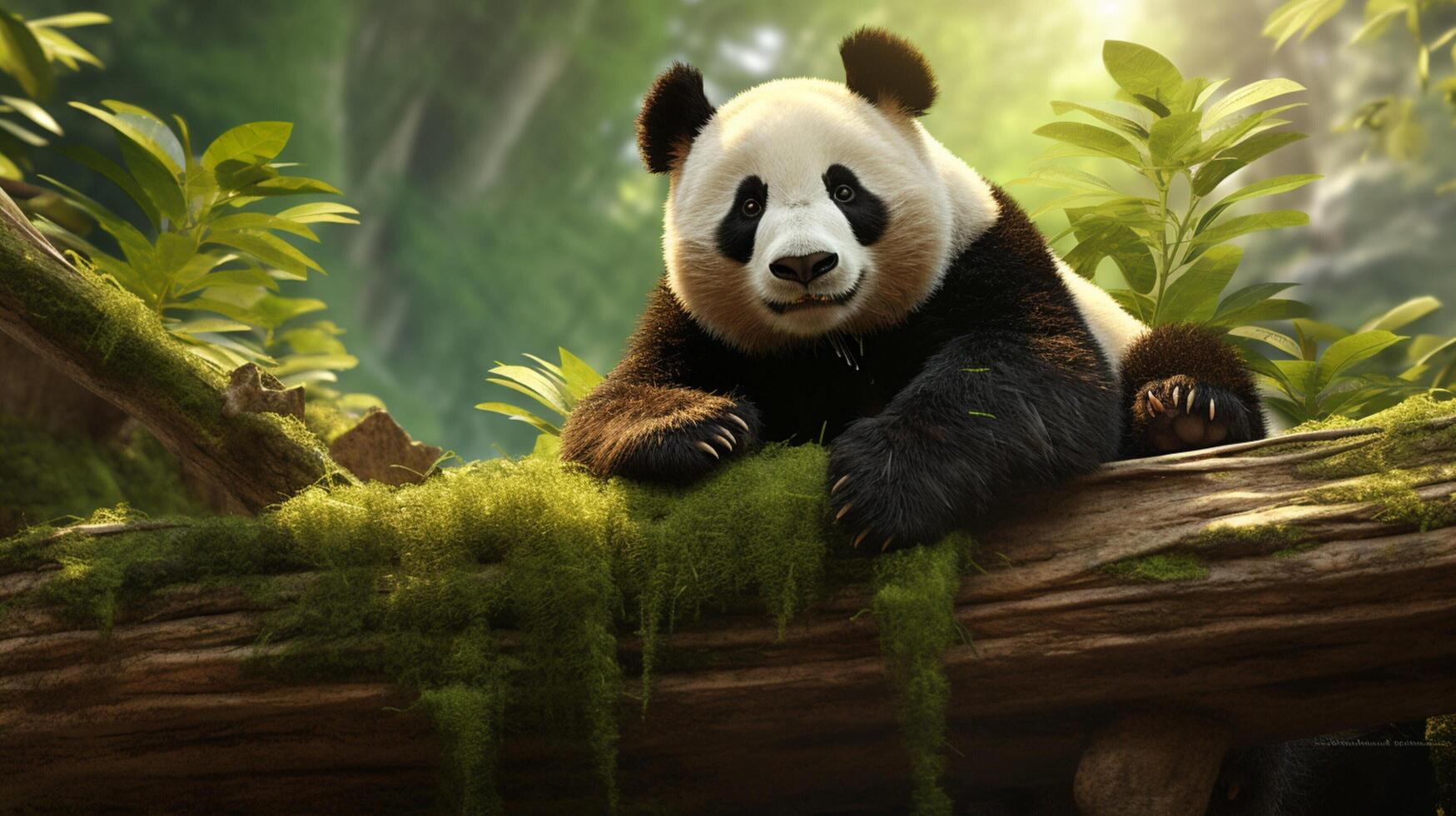 AI generated giant panda high quality image photo