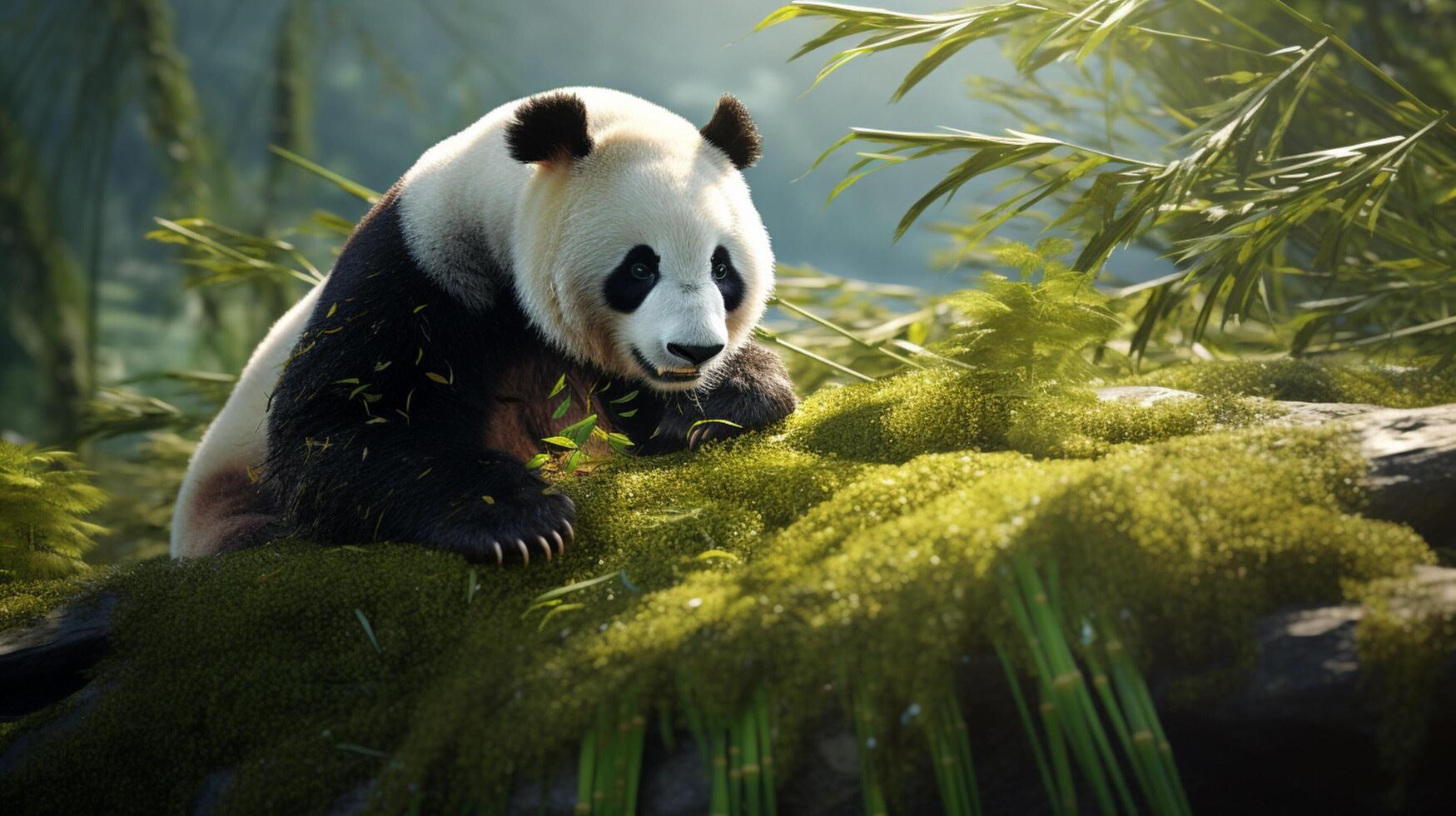 AI generated giant panda high quality image photo