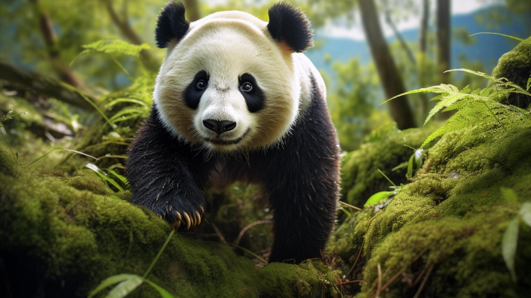 AI generated giant panda high quality image photo