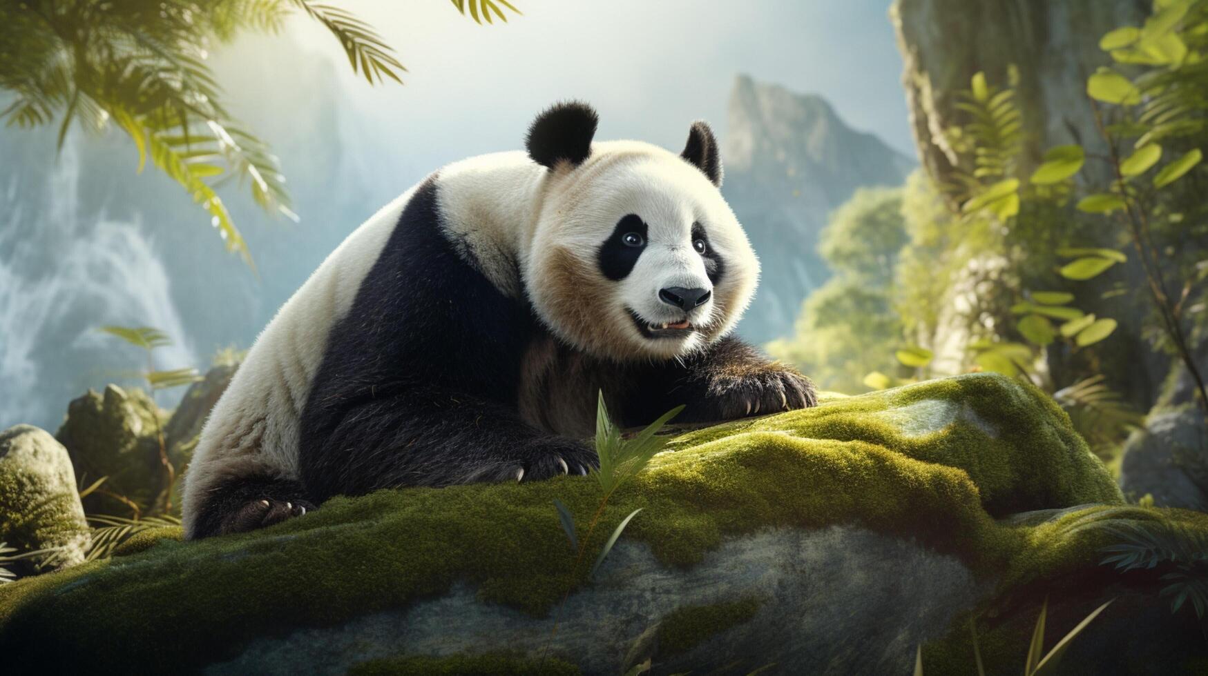 AI generated giant panda high quality image photo