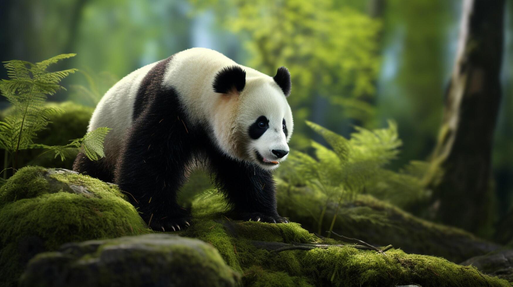 AI generated giant panda high quality image photo