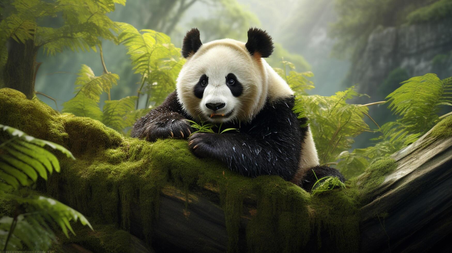 AI generated giant panda high quality image photo