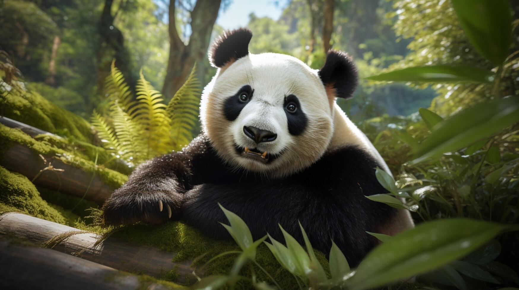 ai generado gigante panda alto calidad imagen foto