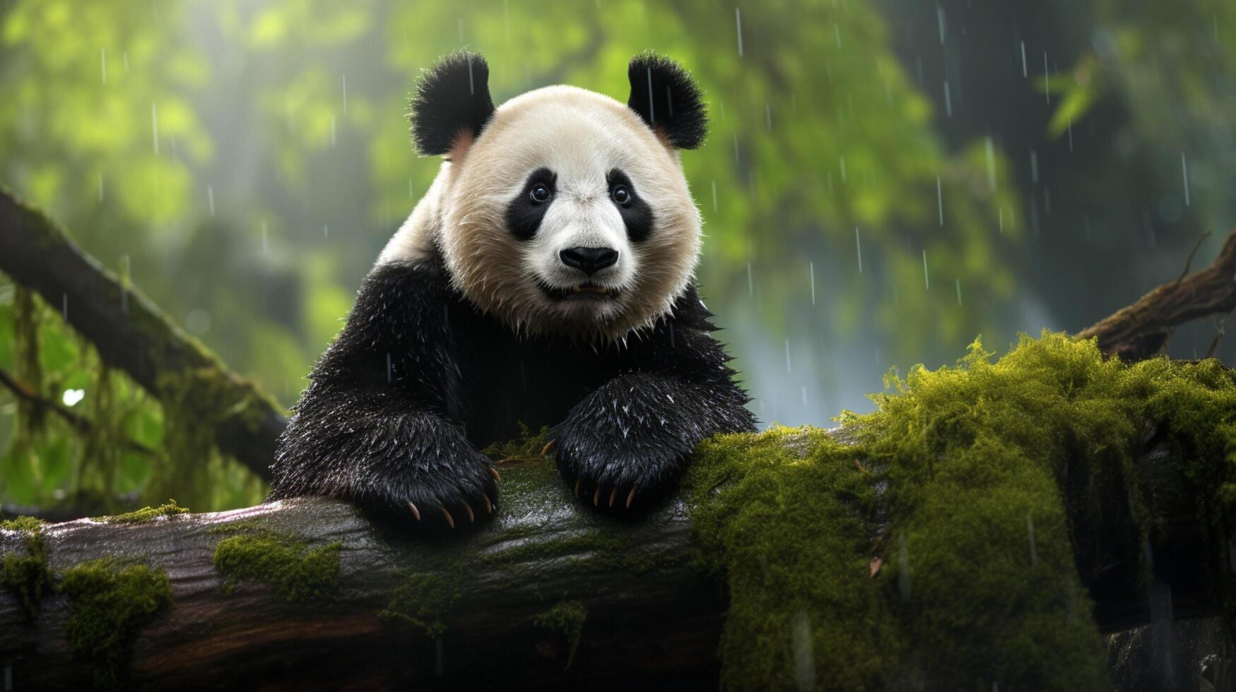 AI generated giant panda high quality image photo