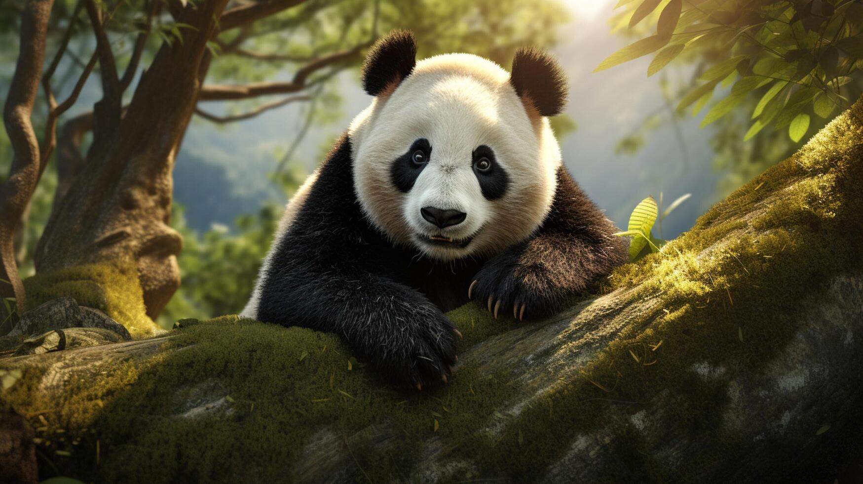 AI generated giant panda high quality image photo