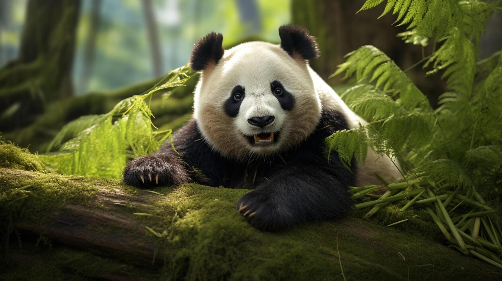 ai generado gigante panda alto calidad imagen foto