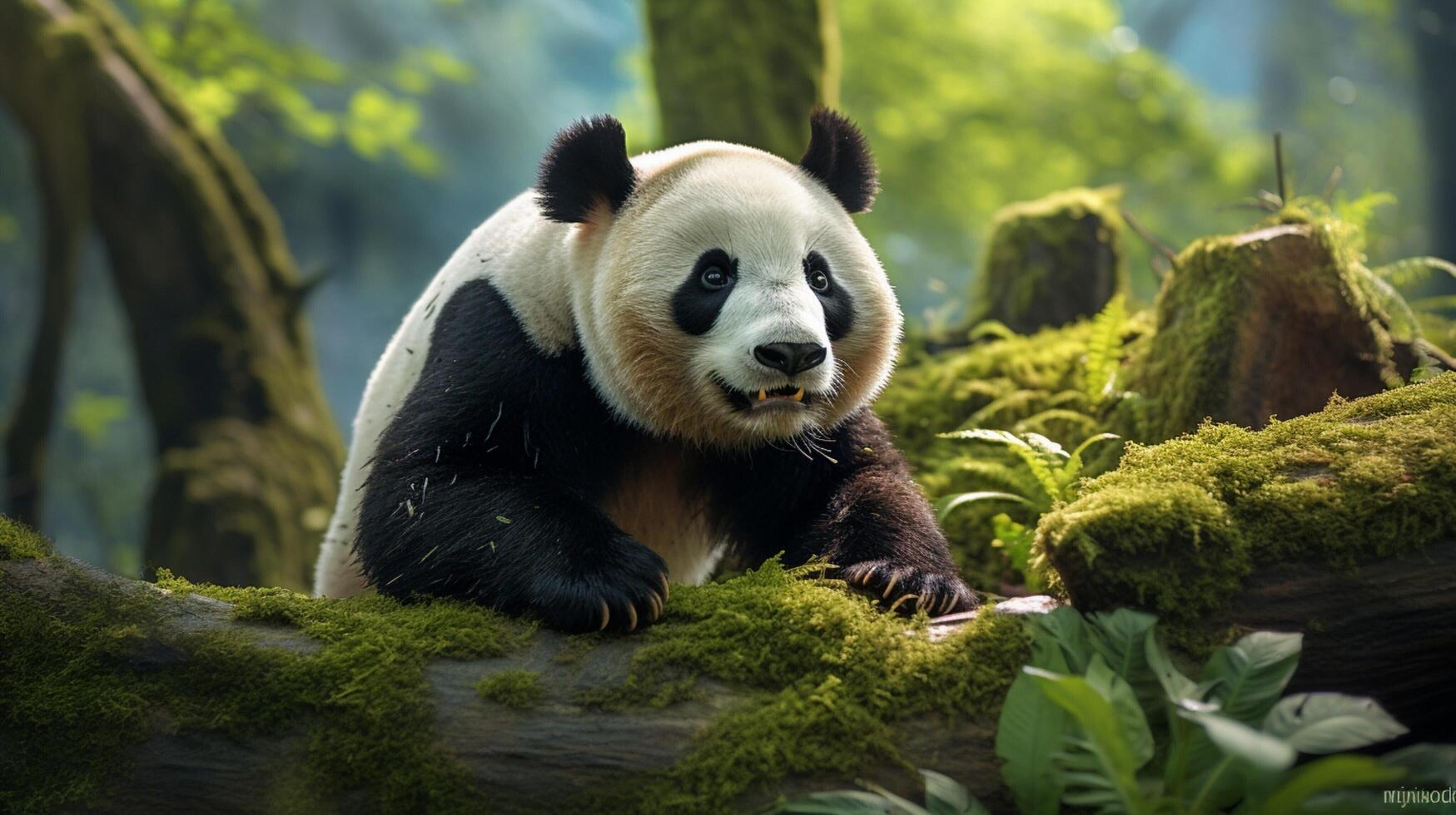 AI generated giant panda high quality image photo