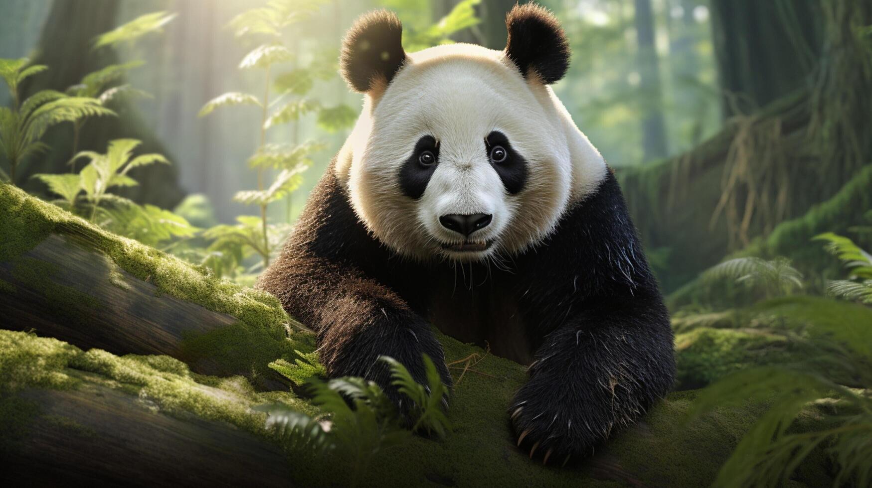 ai generado gigante panda alto calidad imagen foto