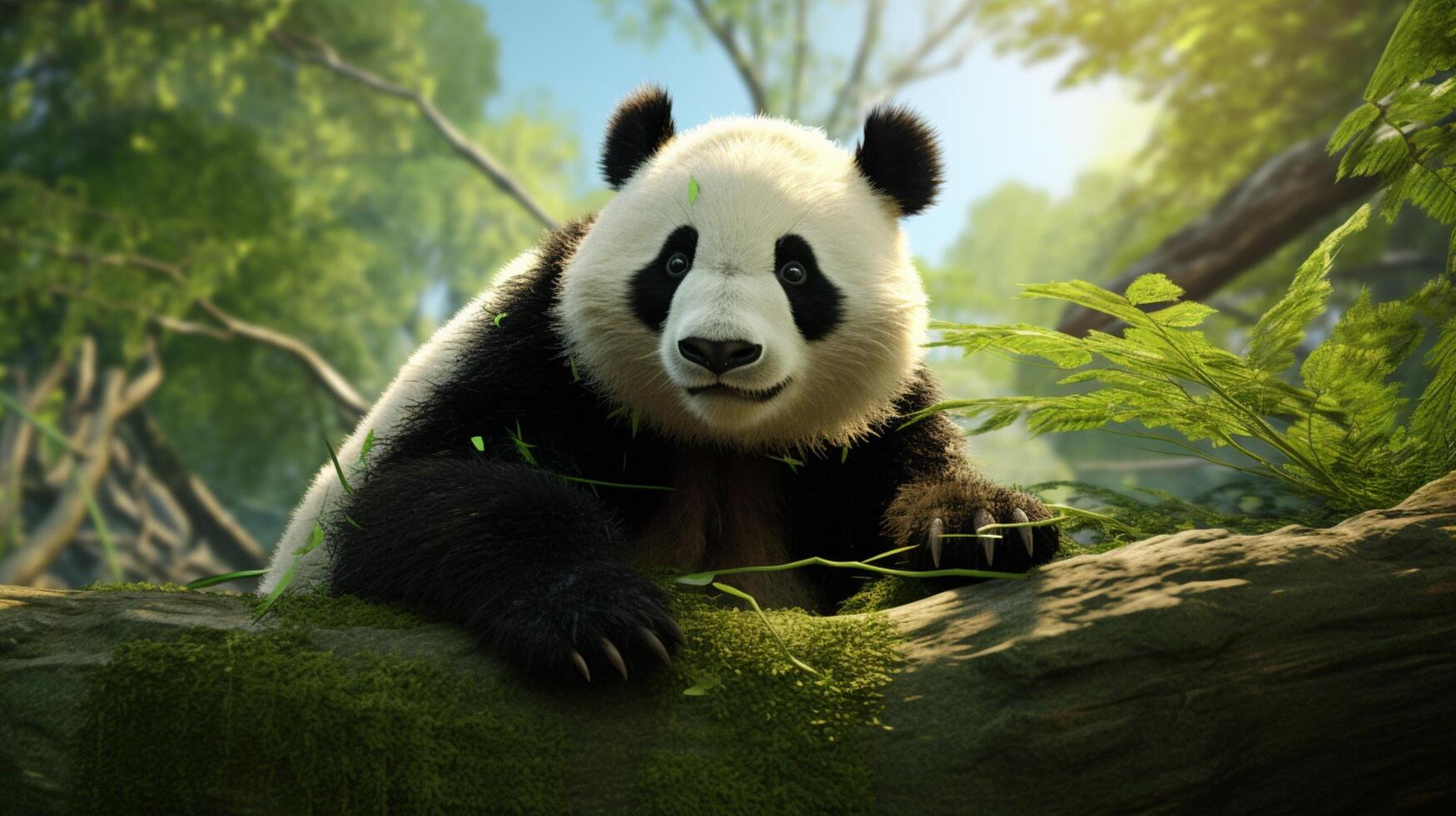 AI generated giant panda high quality image photo