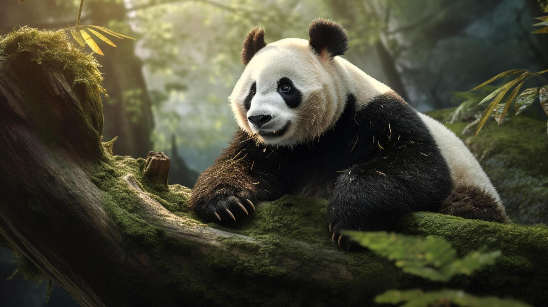 ai generado gigante panda alto calidad imagen foto