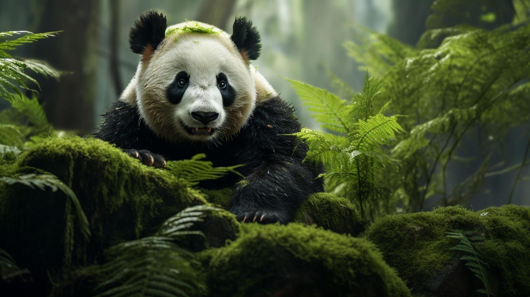 AI generated giant panda high quality image photo