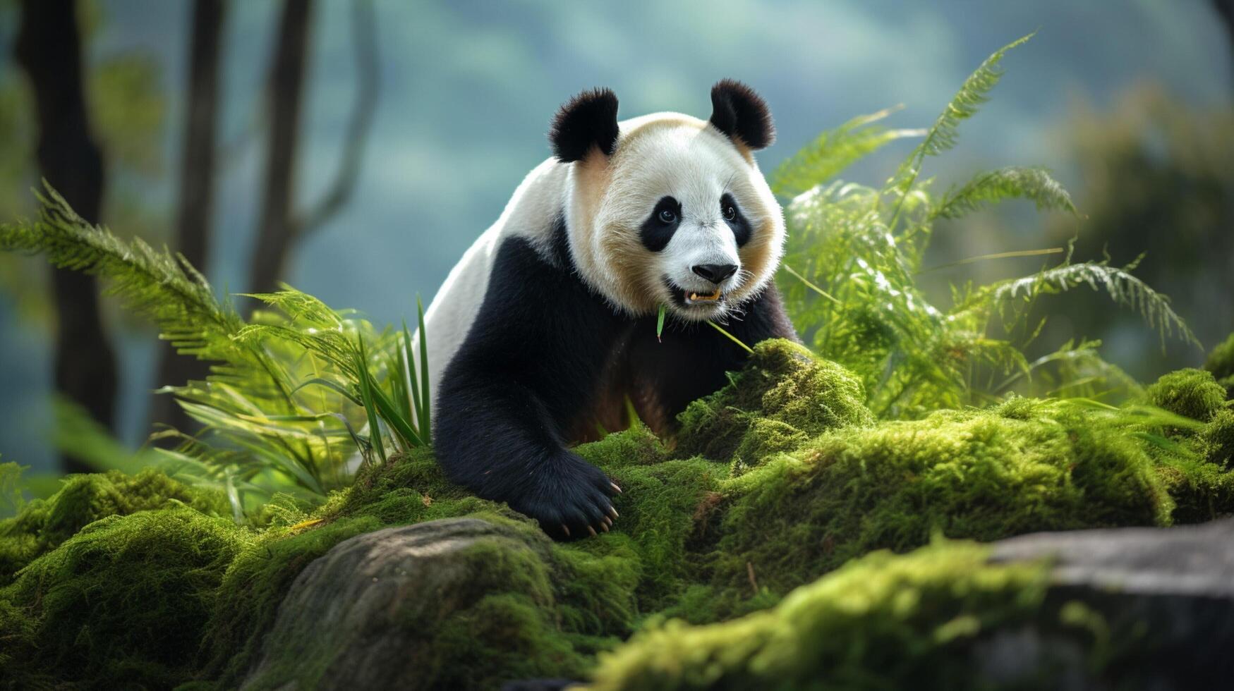 AI generated giant panda high quality image photo