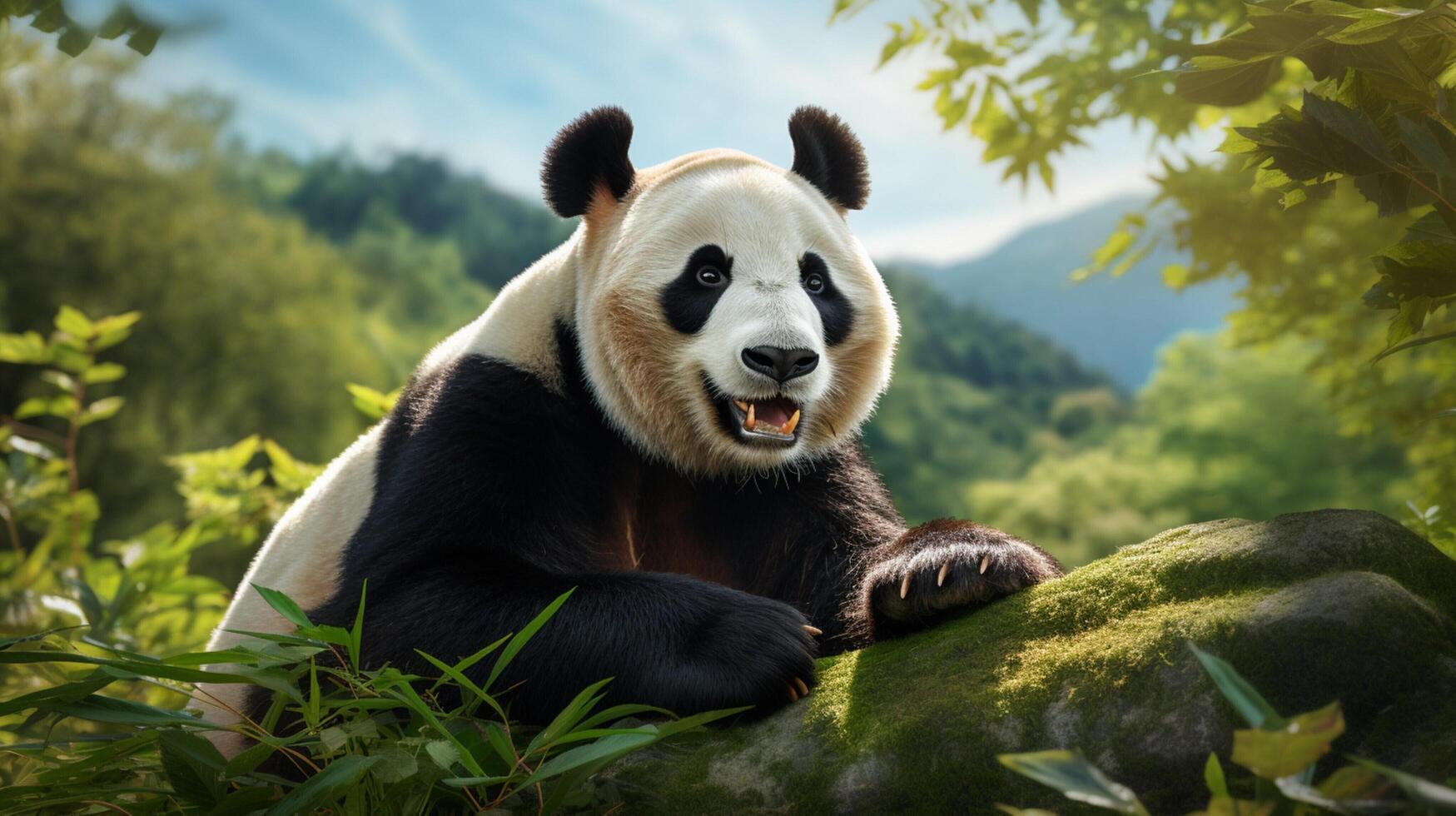 AI generated giant panda high quality image photo