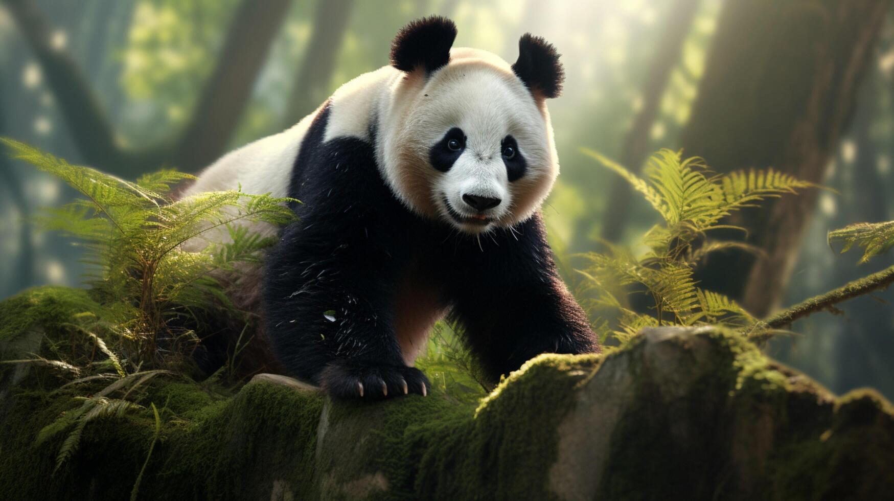 AI generated giant panda high quality image photo