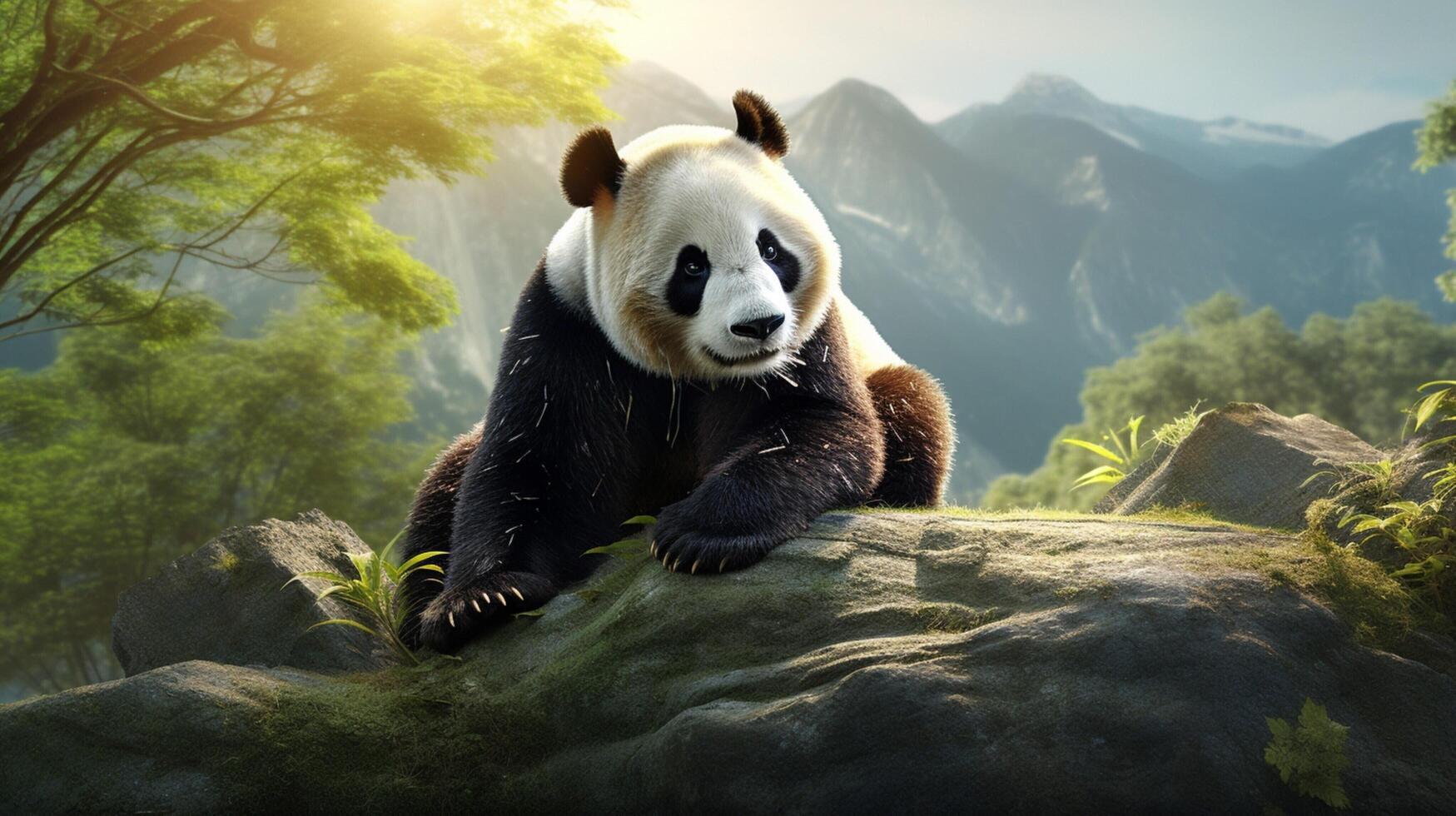 AI generated giant panda high quality image photo