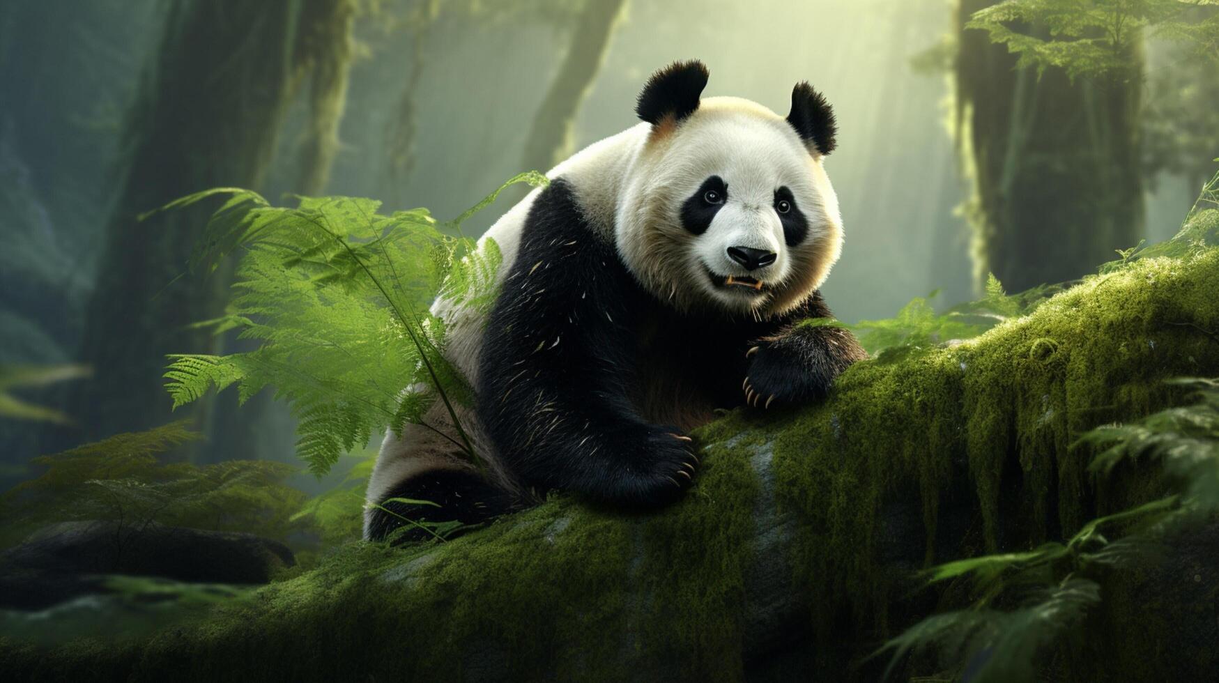 ai generado gigante panda alto calidad imagen foto