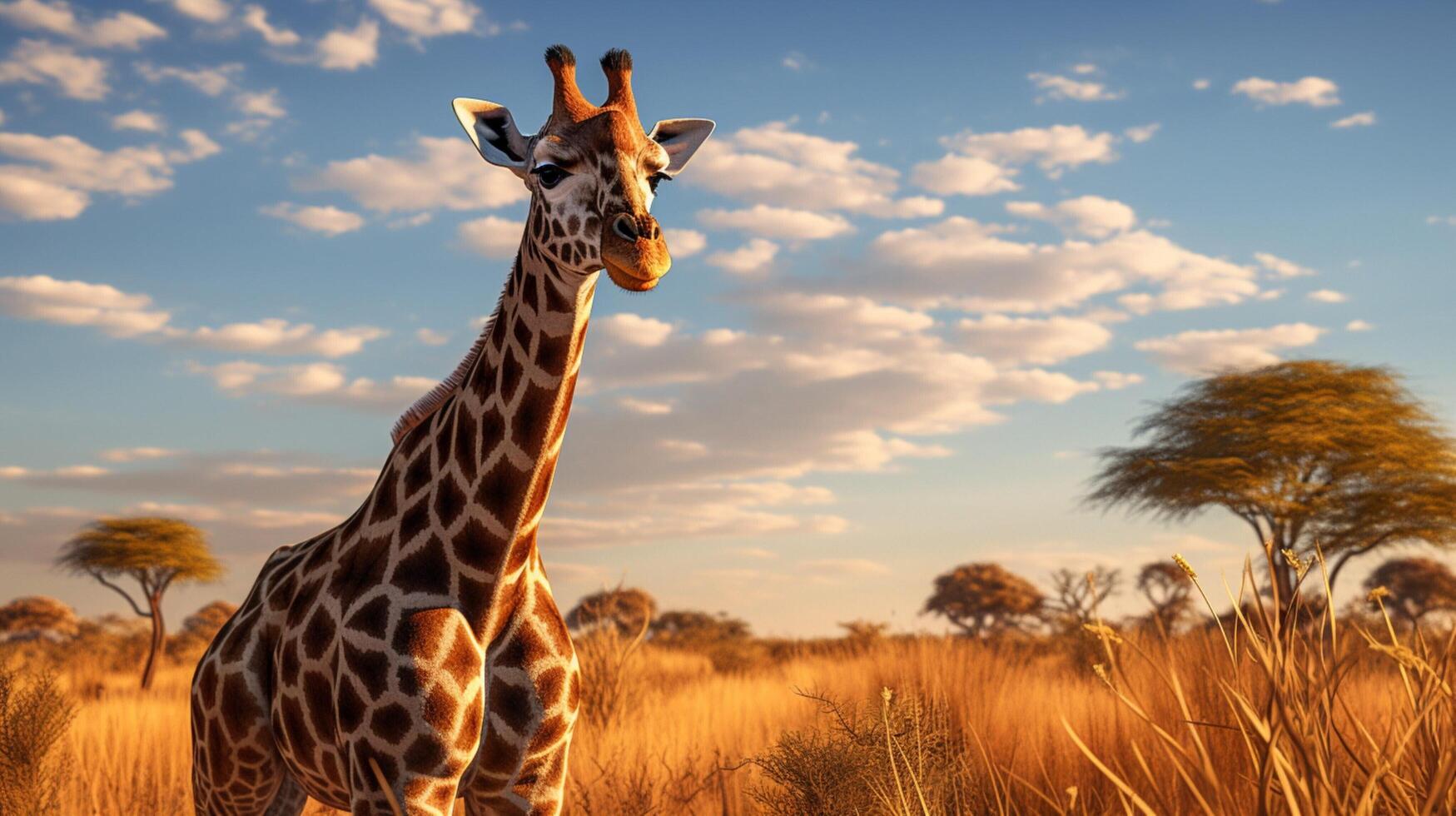 AI generated giraffe high quality image photo