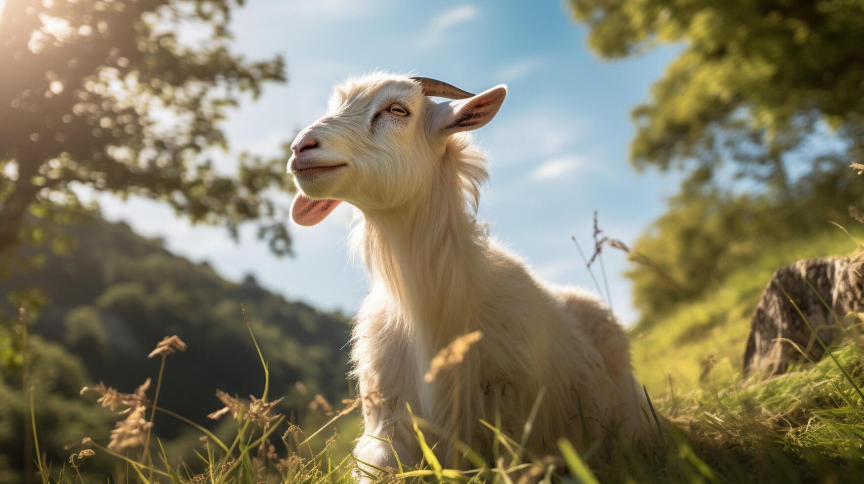 AI generated goat high quality image photo