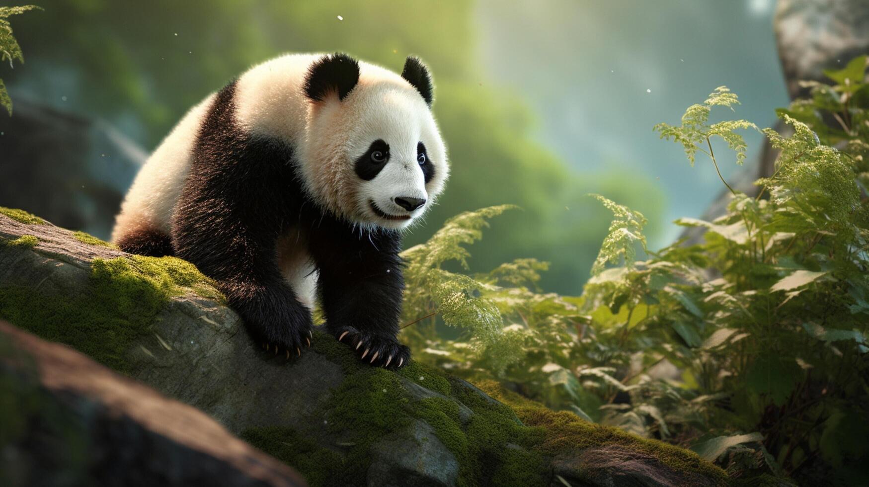 AI generated giant panda high quality image photo